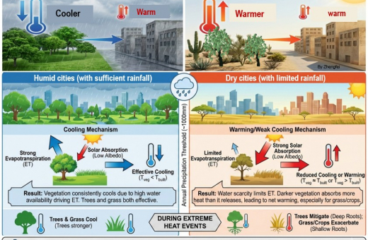 HKU Geography Research Reveals the “Warming Paradox” of Urban Greenery